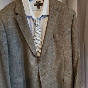 Pronto Uomo Platinum Checkered Blazer